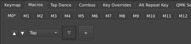 Editing the macro, just after clicking “+.”